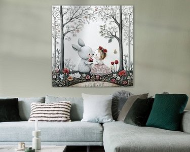 Example of the artwork in a room