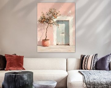 Pastel Paradise: de sinaasappelboom van Studio Allee