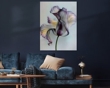 Abstracte gladde tulpenbloem van haroulita