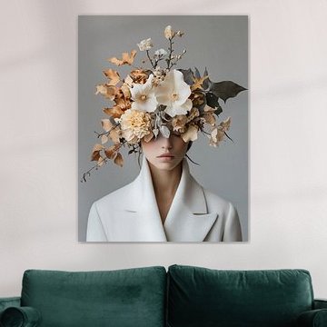 bloemen in haar hoofd ii van haroulita