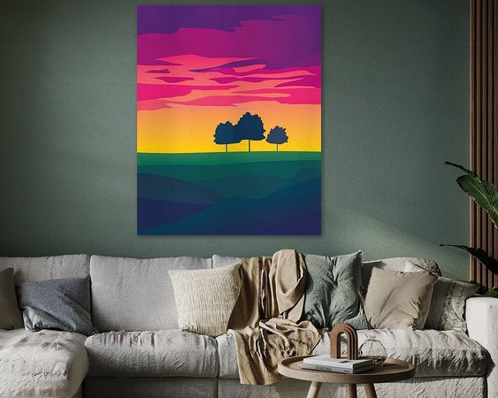 Example of the artwork in a room