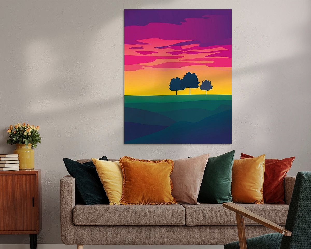 Example of the artwork in a room
