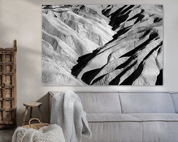 Zabriskie Point zwart-wit van Dieter Walther