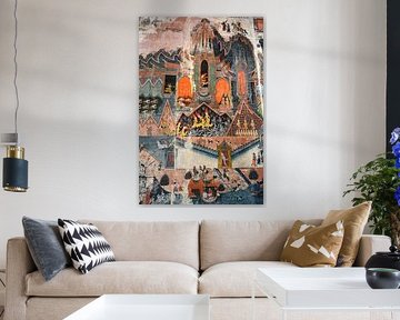 Eeuwige schoonheid: de muurschilderingen van Wat Pa Huak van Frank Photos