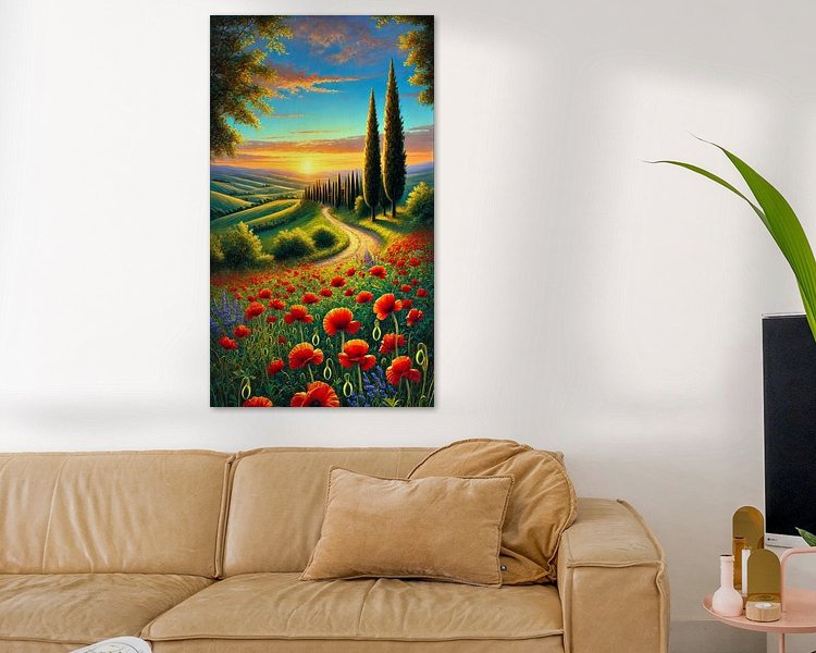 Example of the artwork in a room