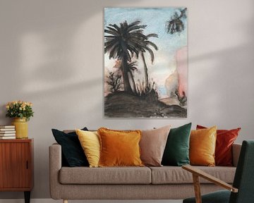 Palmboom vakantie van Its all Round Art