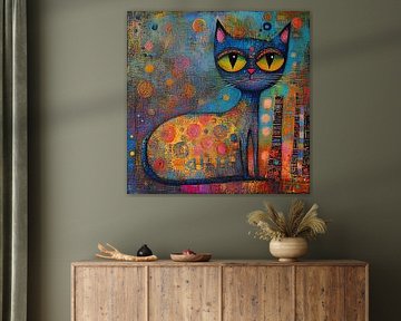 Keine Emotion Katze künstlerisch von TheXclusive Art