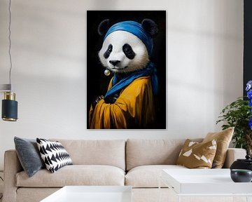 Panda met de parel van But First Framing