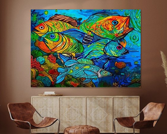 Example of the artwork in a room