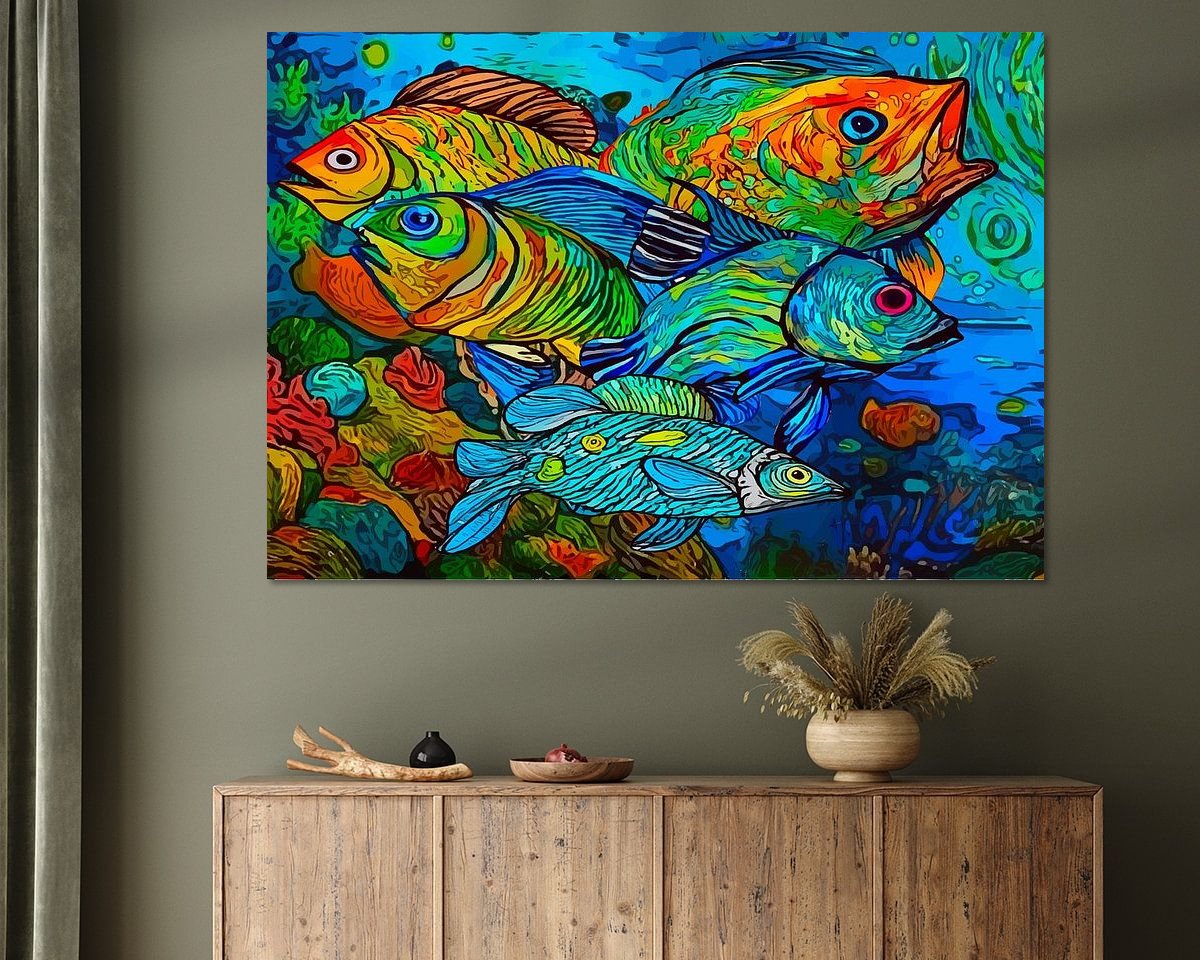 Example of the artwork in a room