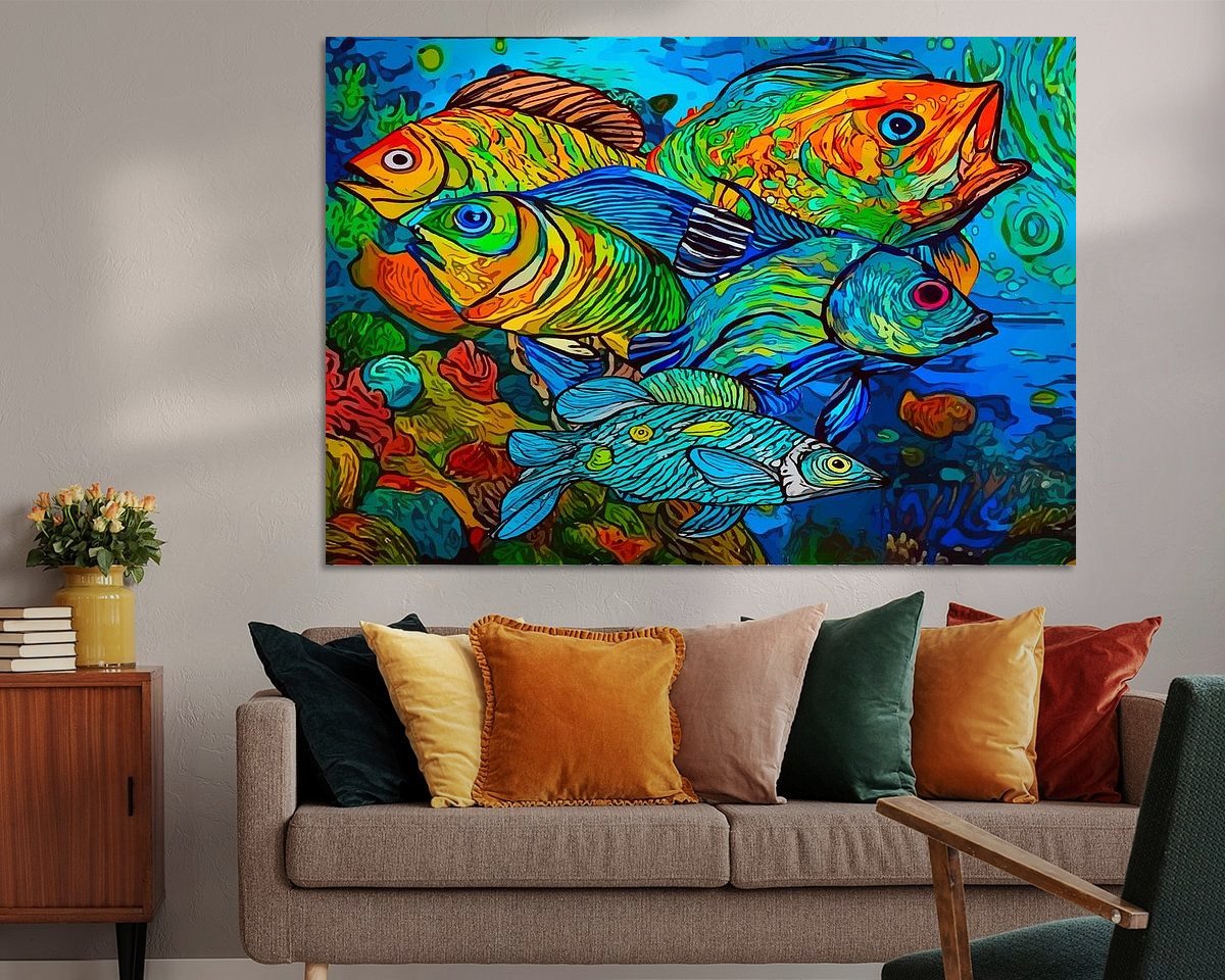 Example of the artwork in a room