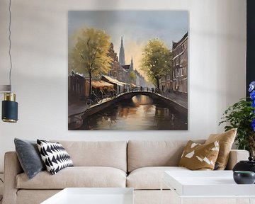 Schilderij Utrecht Stad van ComfortQ
