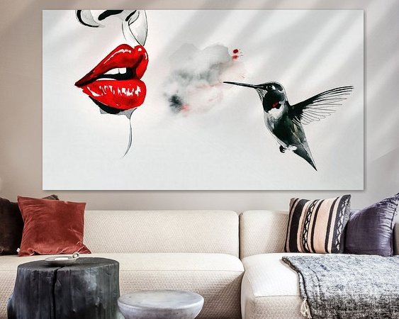Example of the artwork in a room