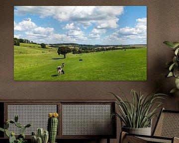 Heuvelland Zuid-Limburg, glooiend lieflijk landschap, vakantieland in Nederland. van Marjolein Zijlstra