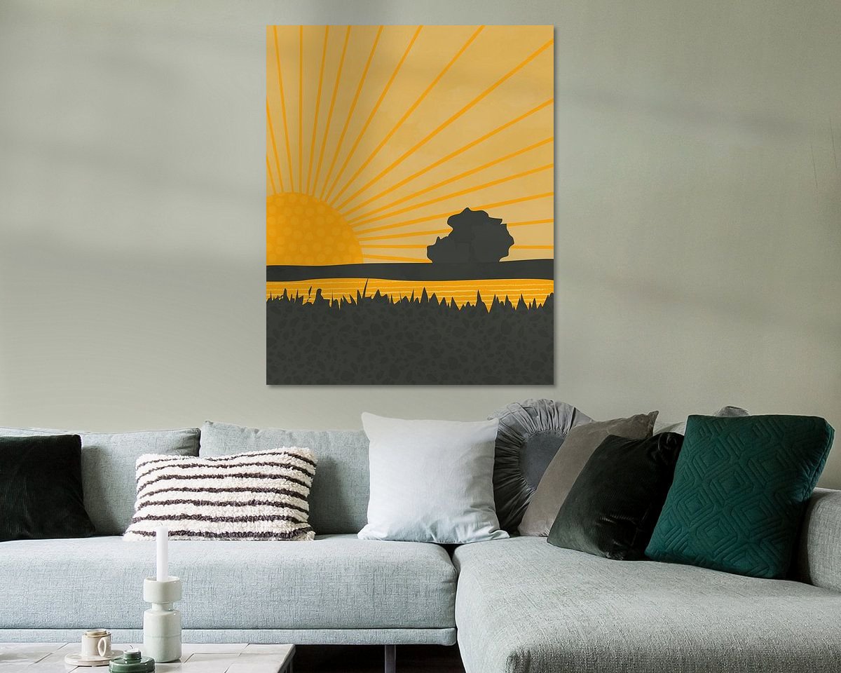 Example of the artwork in a room