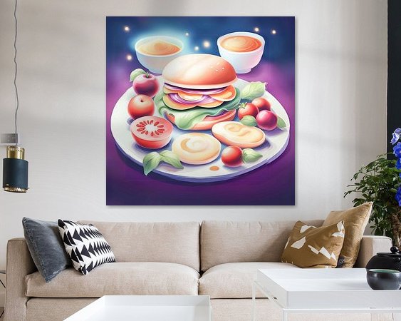 Example of the artwork in a room