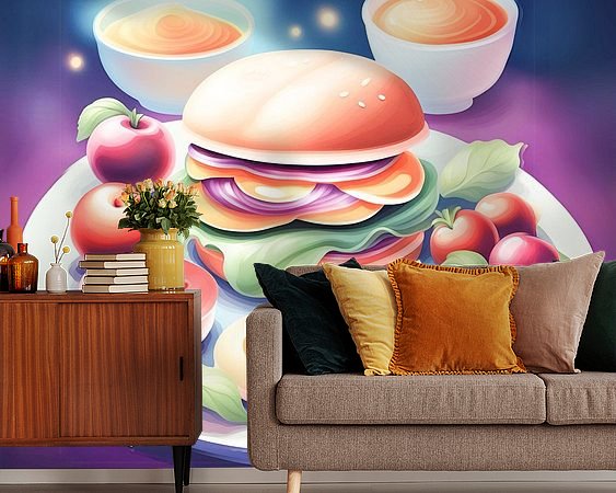 Example of the artwork in a room