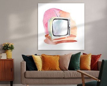 Telly TV Watch Schilderij van ComfortQ