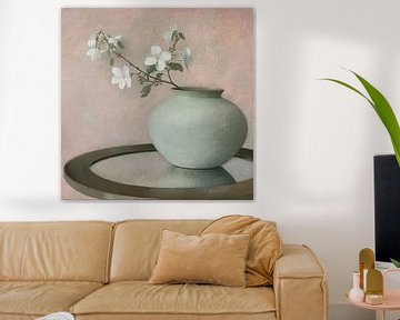 Bloemenvaas | Pastel Peace van Kunst Kriebels