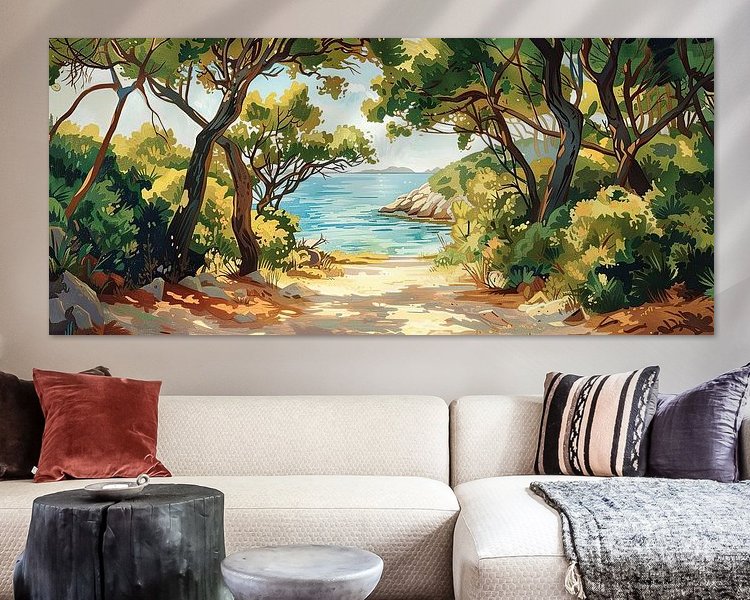 Example of the artwork in a room