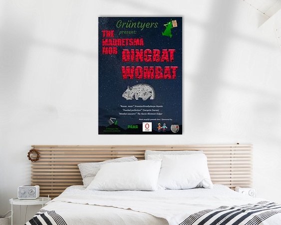 Example of the artwork in a room