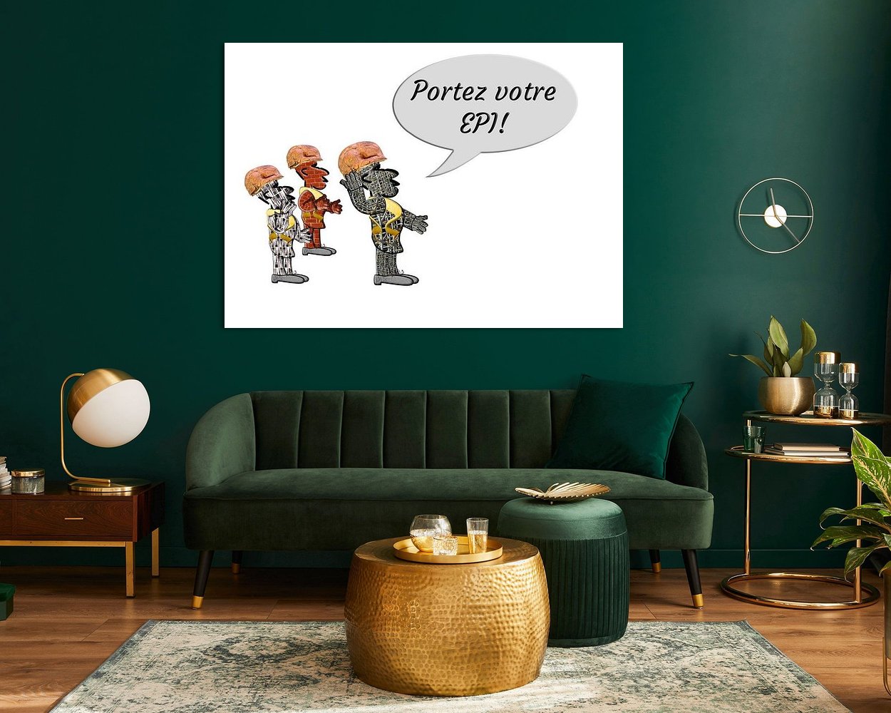 Example of the artwork in a room