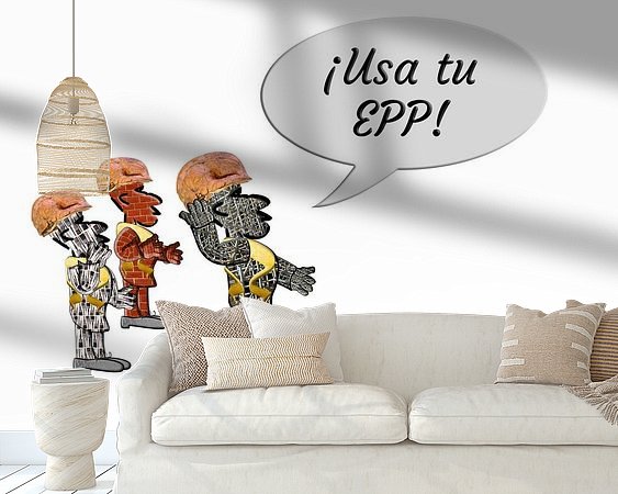 Example of the artwork in a room