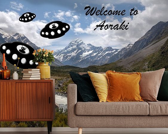 Example of the artwork in a room