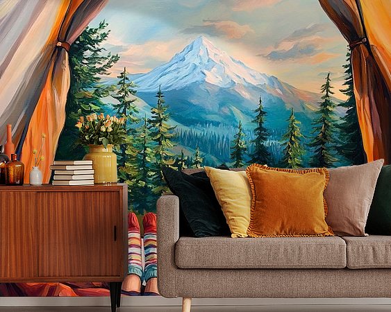 Example of the artwork in a room