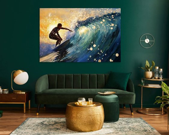 Example of the artwork in a room