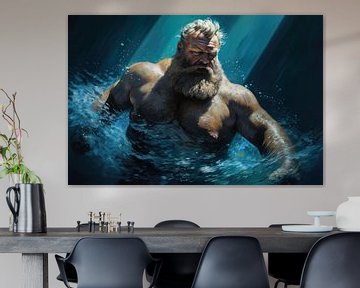 Zwemmen van BEARpictureart