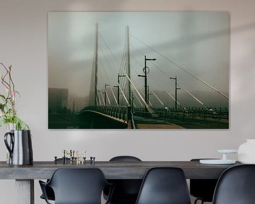 Mistige ochtendbrug (2) van Brave Toaster Photos