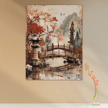 Autumn Reflections: A Japanese Oasis