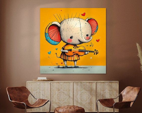 Example of the artwork in a room