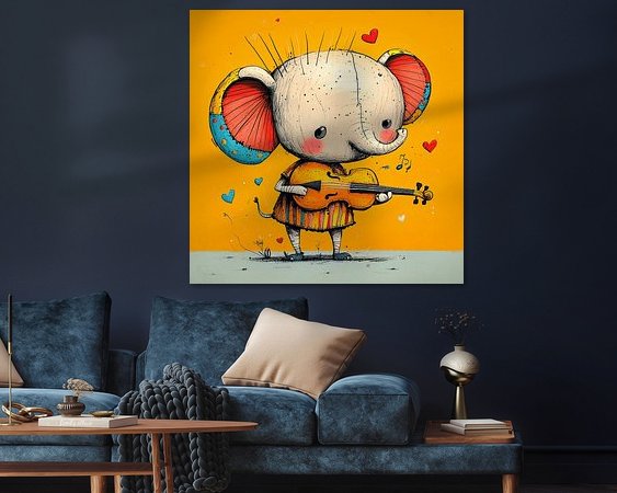 Example of the artwork in a room