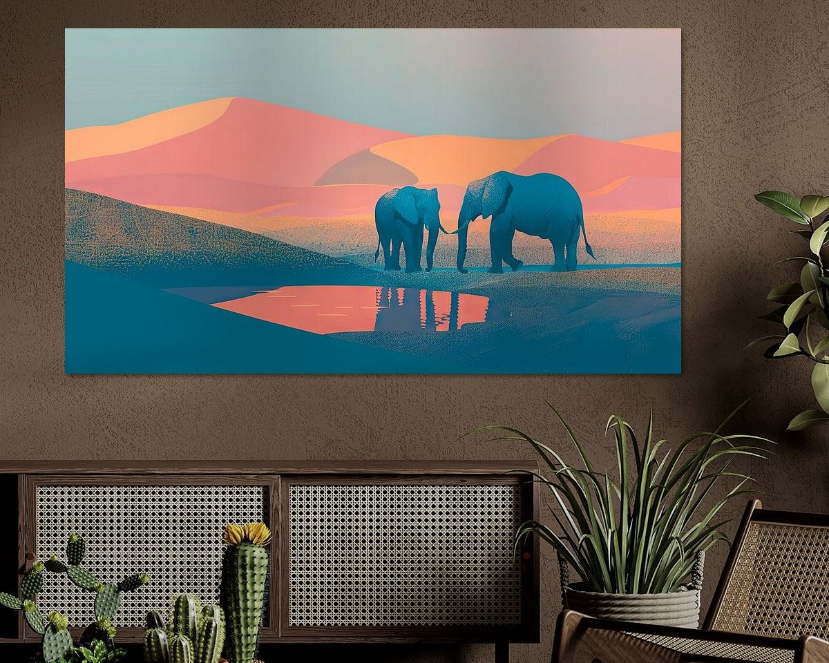 Example of the artwork in a room