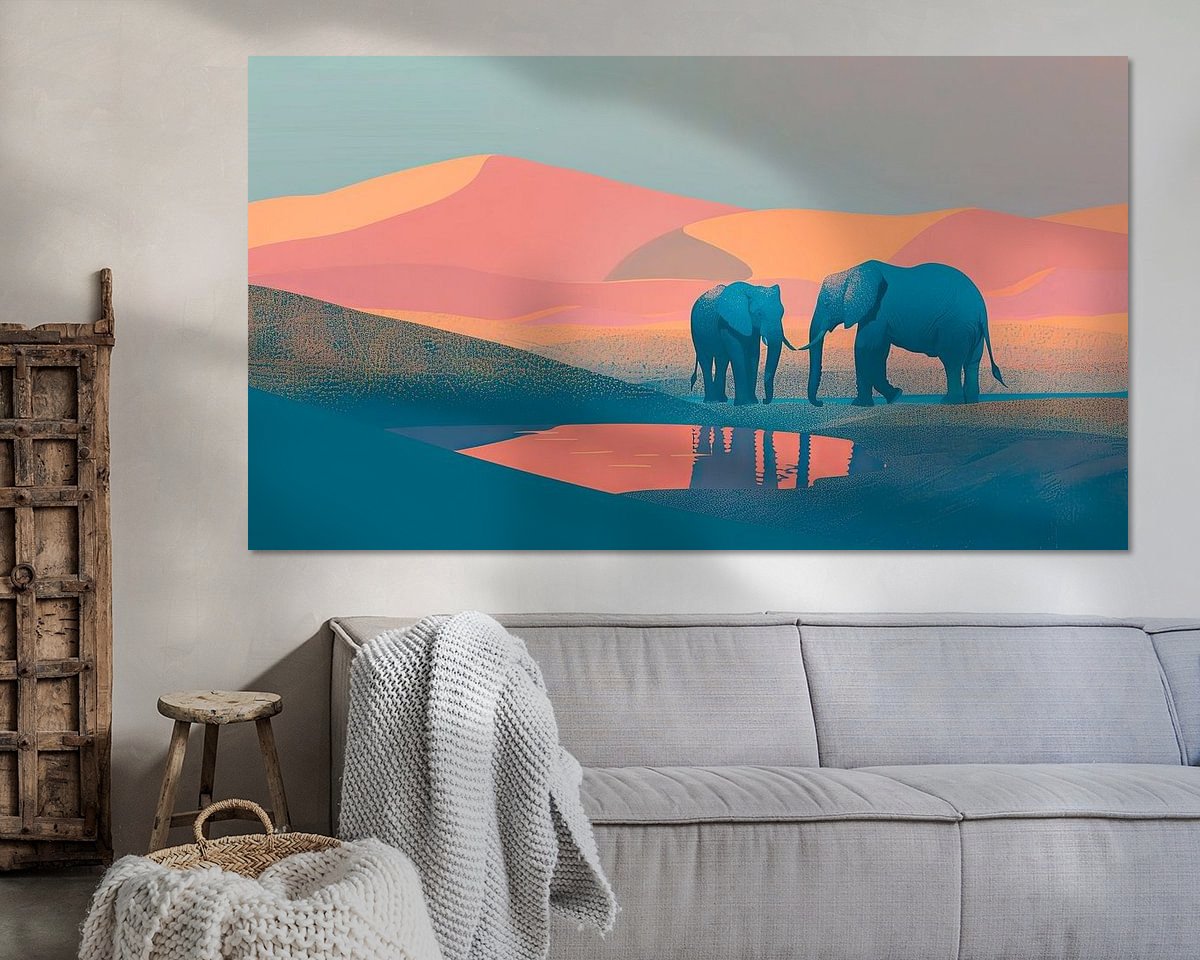 Example of the artwork in a room