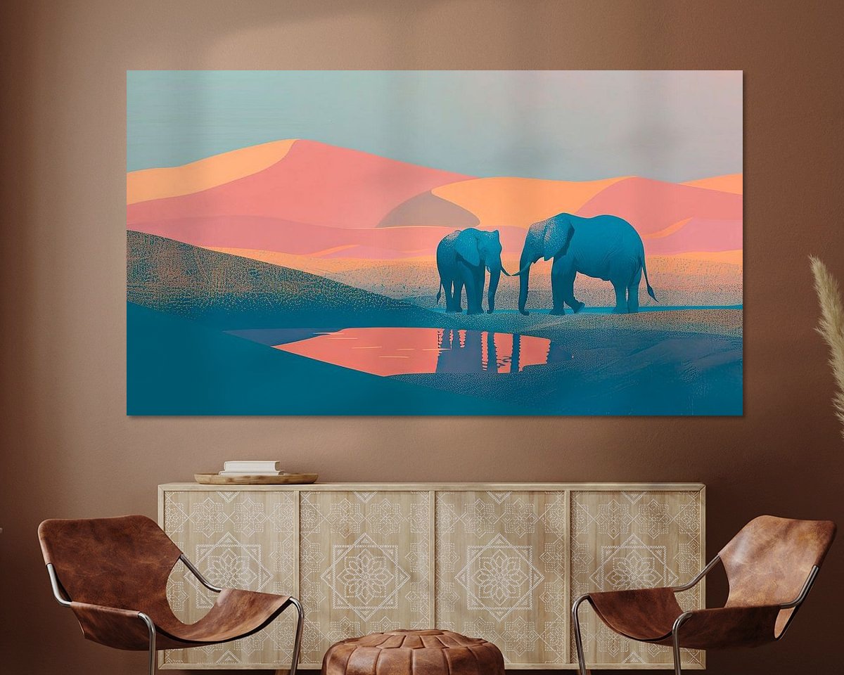 Example of the artwork in a room