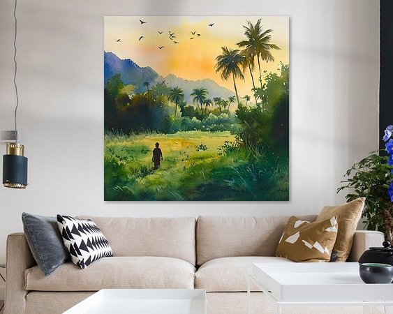 Example of the artwork in a room