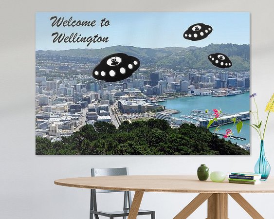 Example of the artwork in a room