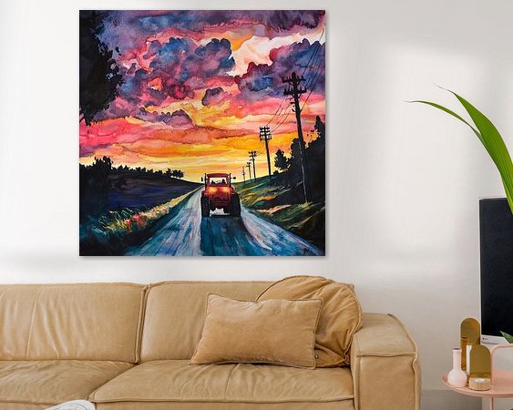 Example of the artwork in a room