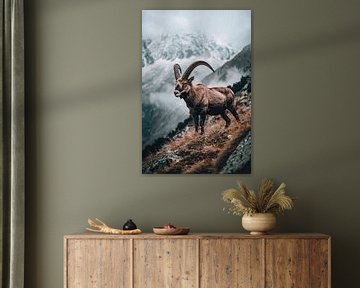 Marmotten in het hooggebergte van Poster Art Shop