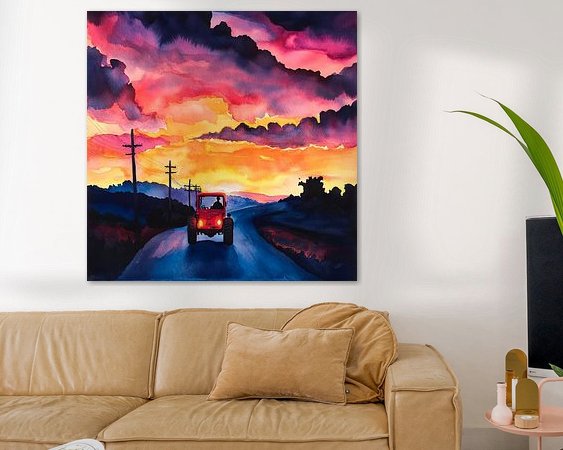 Example of the artwork in a room