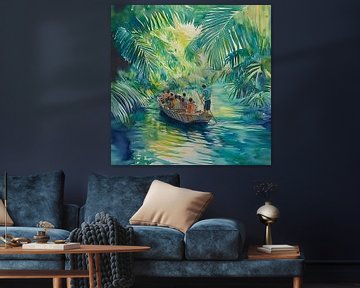 Verborgen oase in de jungle van Poster Art Shop