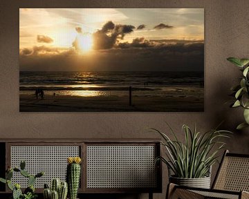 Soleil d'un soir d'été à De Koog