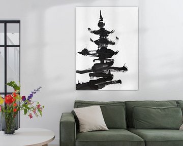 Pagoda painting by haroulita