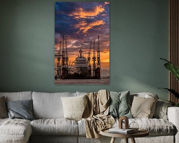 Ship in dry dock by Dieter Walther