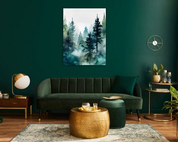watercolor trees by haroulita