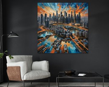 Skyline von Singapur von WvW