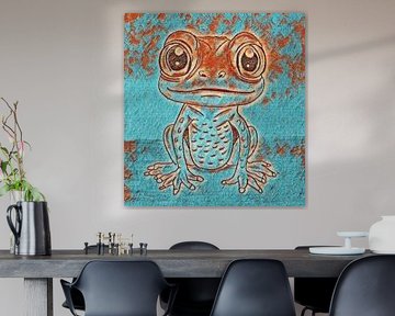 Cheerful frog